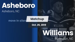 Matchup: Asheboro vs. Williams  2019