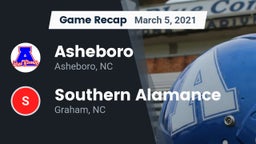 Recap: Asheboro  vs. Southern Alamance  2021