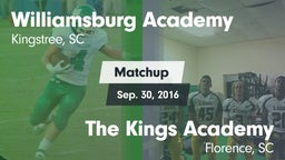 Matchup: Williamsburg Academy vs. The Kings Academy 2016