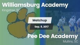 Matchup: Williamsburg Academy vs. *** Dee Academy  2017