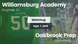 Matchup: Williamsburg Academy vs. Oakbrook Prep  2018