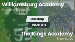 Matchup: Williamsburg Academy vs. The Kings Academy 2018