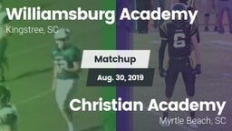 Matchup: Williamsburg Academy vs. Christian Academy  2019