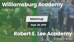 Matchup: Williamsburg Academy vs. Robert E. Lee Academy 2019