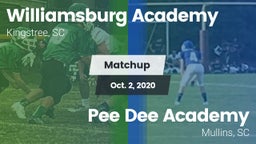 Matchup: Williamsburg Academy vs. *** Dee Academy  2020