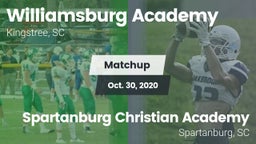 Matchup: Williamsburg Academy vs. Spartanburg Christian Academy  2020