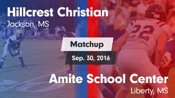 Matchup: Hillcrest Christian vs. Amite School Center 2016