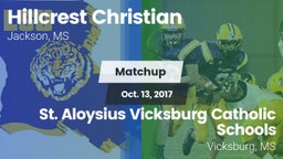 Matchup: Hillcrest Christian vs. St. Aloysius Vicksburg Catholic Schools 2017