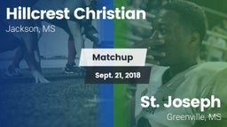 Matchup: Hillcrest Christian vs. St. Joseph  2018