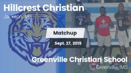 Matchup: Hillcrest Christian vs. Greenville Christian School 2019