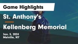 St. Anthony's  vs Kellenberg Memorial  Game Highlights - Jan. 5, 2024
