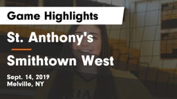 St. Anthony's  vs Smithtown West  Game Highlights - Sept. 14, 2019