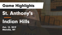 St. Anthony's  vs Indian Hills  Game Highlights - Oct. 13, 2019