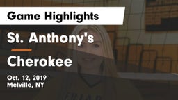 St. Anthony's  vs Cherokee  Game Highlights - Oct. 12, 2019