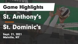 St. Anthony's  vs St. Dominic's  Game Highlights - Sept. 21, 2021