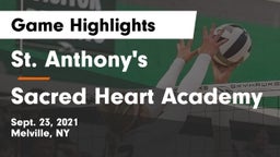 St. Anthony's  vs Sacred Heart Academy Game Highlights - Sept. 23, 2021