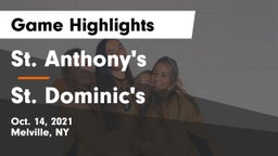St. Anthony's  vs St. Dominic's  Game Highlights - Oct. 14, 2021