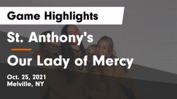 St. Anthony's  vs Our Lady of Mercy Game Highlights - Oct. 25, 2021