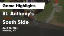 St. Anthony's  vs South Side  Game Highlights - April 20, 2024