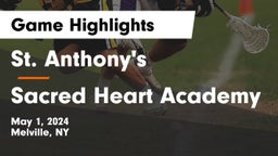 St. Anthony's  vs Sacred Heart Academy Game Highlights - May 1, 2024