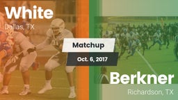Matchup: White vs. Berkner  2017