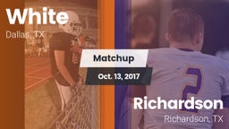 Matchup: White vs. Richardson  2017