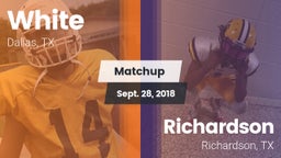 Matchup: White vs. Richardson  2018