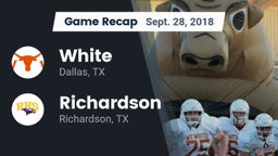 Recap: White  vs. Richardson  2018