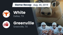 Recap: White  vs. Greenville  2019