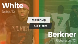 Matchup: White vs. Berkner  2020