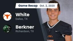 Recap: White  vs. Berkner  2020