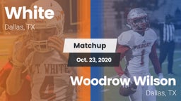 Matchup: White vs. Woodrow Wilson  2020