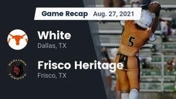 Recap: White  vs. Frisco Heritage  2021