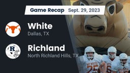 Recap: White  vs. Richland  2023