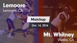 Matchup: Lemoore vs. Mt. Whitney  2016