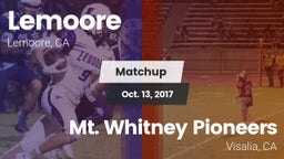 Matchup: Lemoore vs. Mt. Whitney  Pioneers 2017