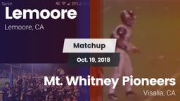 Matchup: Lemoore vs. Mt. Whitney  Pioneers 2018