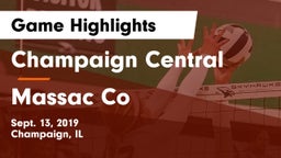 Champaign Central  vs Massac Co Game Highlights - Sept. 13, 2019