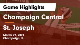Champaign Central  vs St. Joseph Game Highlights - March 22, 2021