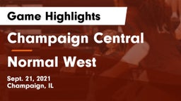 Champaign Central  vs Normal West  Game Highlights - Sept. 21, 2021