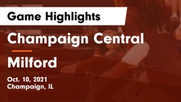 Champaign Central  vs Milford  Game Highlights - Oct. 10, 2021