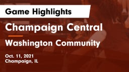 Champaign Central  vs Washington Community  Game Highlights - Oct. 11, 2021
