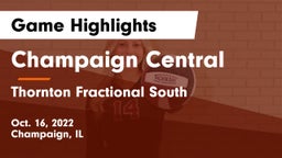 Champaign Central  vs Thornton Fractional South  Game Highlights - Oct. 16, 2022