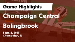 Champaign Central  vs Bolingbrook  Game Highlights - Sept. 2, 2023