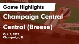 Champaign Central  vs Central  (Breese) Game Highlights - Oct. 7, 2023