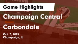 Champaign Central  vs Carbondale  Game Highlights - Oct. 7, 2023