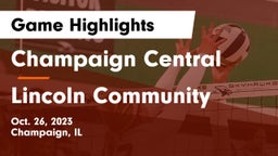 Champaign Central  vs Lincoln Community  Game Highlights - Oct. 26, 2023