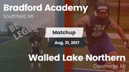 Matchup: Bradford Academy vs. Walled Lake Northern  2017