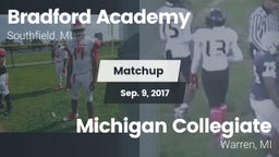Matchup: Bradford Academy vs. Michigan Collegiate 2017