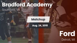 Matchup: Bradford Academy vs. Ford  2018